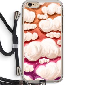 Katoen Wolken: iPhone 6 PLUS / 6S PLUS Transparant Hoesje met koord