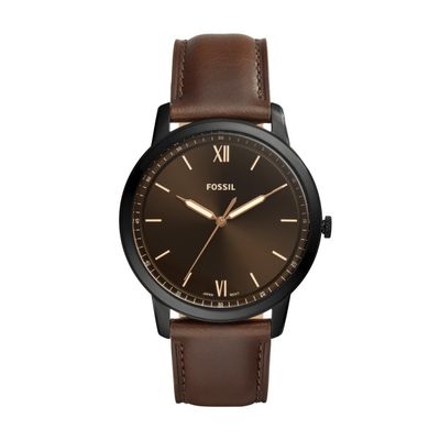 Horlogeband Fossil FS5551 Leder Bruin 22mm