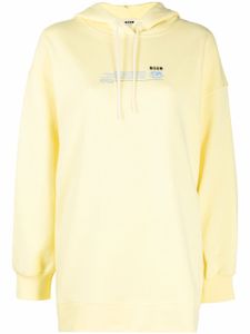 MSGM hoodie à logo imprimé - Jaune