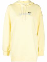 MSGM hoodie à logo imprimé - Jaune