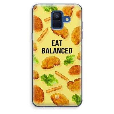 Eat Balanced: Samsung Galaxy A6 (2018) Transparant Hoesje