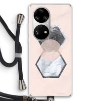 Creatieve toets: Huawei P50 Pro Transparant Hoesje met koord