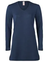 Nachthemd Zijde Wol Engel Natur Kleur Navy blauw Maat 38/40 - Medium