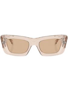 Prada Eyewear rectangle-frame sunglasses - Marron