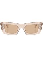 Prada Eyewear rectangle-frame sunglasses - Marron