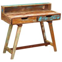 Bureau massief gerecycled hout - thumbnail