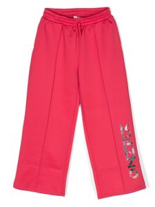 Kenzo Kids pantalon de jogging droit à logo - Rose