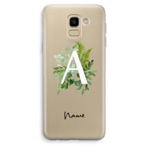 Green Brush: Samsung Galaxy J6 (2018) Transparant Hoesje