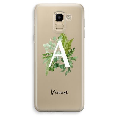 Green Brush: Samsung Galaxy J6 (2018) Transparant Hoesje
