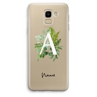 Green Brush: Samsung Galaxy J6 (2018) Transparant Hoesje