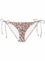 Tory Burch bas de bikini à imprimé léopard - Marron - thumbnail