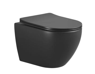 Xellanz -Nibiru rimless wandcloset met toiletzitting softclose en quick release - mat zwart