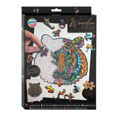 Creative Craft Group Puzzel hout figuur tijger 130 stukjes