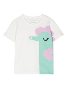 Stella McCartney Kids t-shirt en coton à imprimé graphique - Blanc