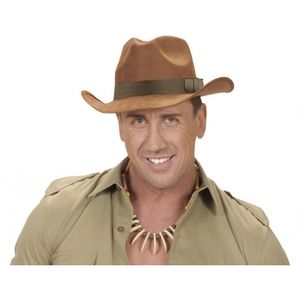 Luxe cowboy hoed bruin   -