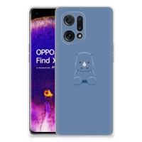 OPPO Find X5 Telefoonhoesje met Naam Baby Rhino