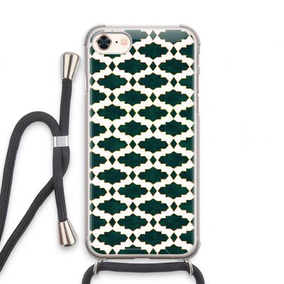 Moroccan tiles: iPhone 8 Transparant Hoesje met koord