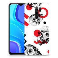 Silicone Back Case Xiaomi Redmi 9 Skull Red - thumbnail