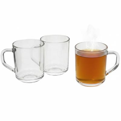 Gerimport Thee bekers / mokken Nova - 3x stuks - glas - 246 ml