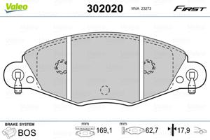 Valeo Remblokset 302020