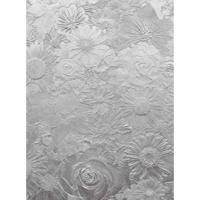 Fotobehang - Silver Flowers 192x260cm - Vliesbehang - thumbnail