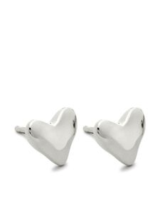 Monica Vinader puces d'oreilles Heart en agent - Argent