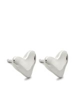 Monica Vinader puces d'oreilles Heart en agent - Argent