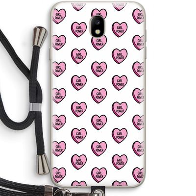 GIRL POWER: Samsung Galaxy J7 (2017) Transparant Hoesje met koord