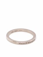 Maison Margiela bague à logo gravé - Argent