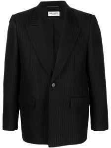 Saint Laurent veste à simple boutonnage - Noir