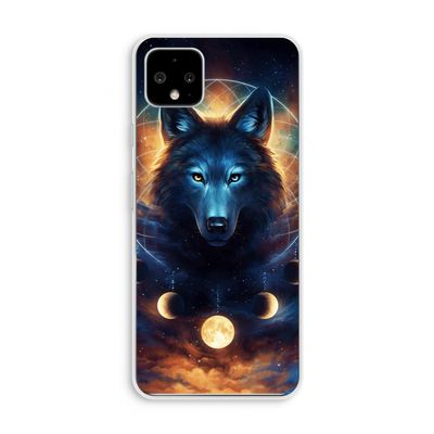 Wolf Dreamcatcher: Pixel 4 XL Transparant Hoesje