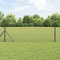 VidaXL Afrasteringspaal grijs 50 x 0,4 m (16 x 16 mm gaas)