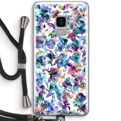 Hibiscus Flowers: Samsung Galaxy S9 Transparant Hoesje met koord