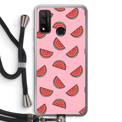 Watermeloen: Huawei P Smart (2020) Transparant Hoesje met koord