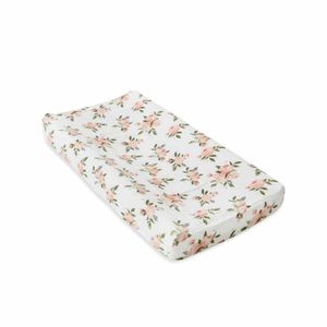 Little Unicorn Muslin aankleedkussenhoes Watercolor Roses Maat