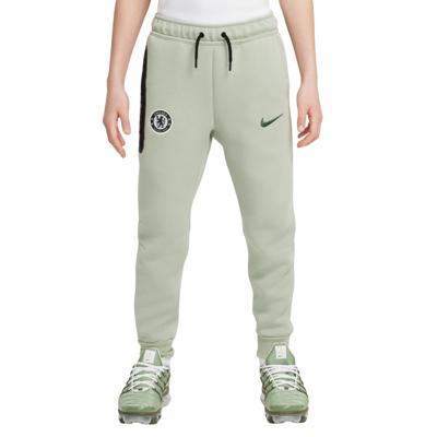 Nike Chelsea Tech Fleece Joggingbroek 2025-2026 Kids Lichtgroen Groen