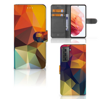 Samsung Galaxy S21 Book Case Polygon Color - thumbnail