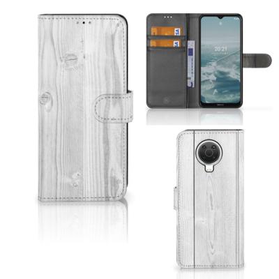 Nokia G10 | G20 | Book Style Case | White Wood