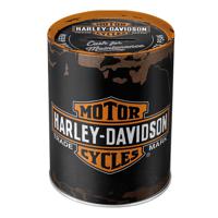 Spaarpot Harley Davidson thema - mannen/heren - motor rijders - 10 x 13 cm   -