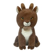 Knuffeldier Geit Gerrit - zachte pluche stof - dieren knuffels - bruin - 23 cm   -