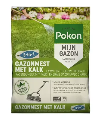 Pokon Gazonmest + kalk 3-in1 / 75m2