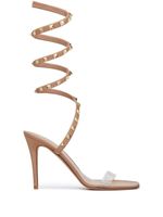Valentino Garavani sandales Rockstud 100 mm - Tons neutres