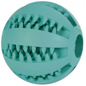 Denta Fun rubber baseball voor de hond 7 cm