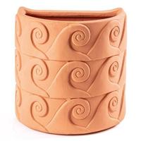 Seletti Magna Graecia bloempot wand Onde terracotta