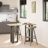 Bartafelpoten 2 st T-vormig 40x35x(90-91) cm staal naturel