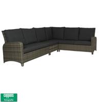 Qopps Aruba loungehoek licht Grijs zonder tafel