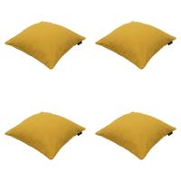 Sierkussen 50x50 Goud eco-natuur buitenafwerking (4 stuks) Madison - Madison
