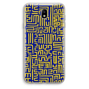Majorelle Blue Print: Samsung Galaxy J7 (2017) Transparant Hoesje