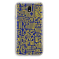 Majorelle Blue Print: Samsung Galaxy J7 (2017) Transparant Hoesje