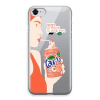 Peach please!: iPhone 8 Transparant Hoesje